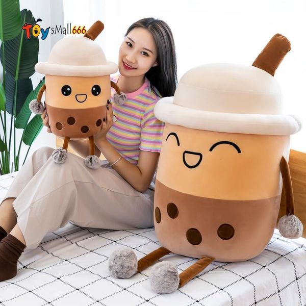 

plush animal pearl milk tea pillow dolls plush cute girl toy sleeping bed super soft net celebrity sleepings doll 24cm