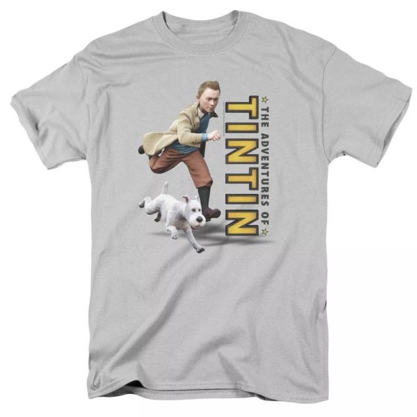 

tintin come on snowy t-shirt sizes s-3x new, White;black