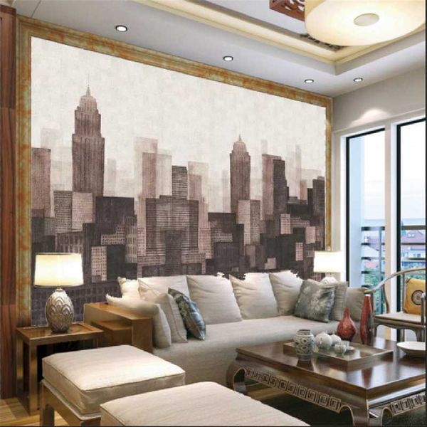 

wallpapers milofi customized large 3d printing wallpaper mural modern retro building home decoration background wall