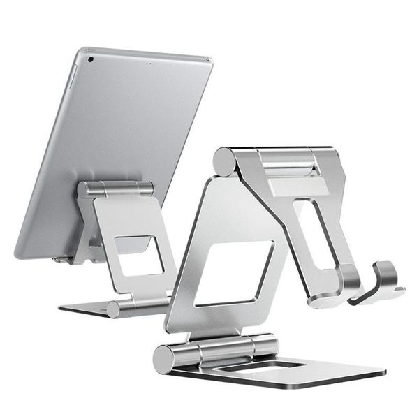 

tablet stand adjustable foldable holder aluminium alloy deskfor pad phone cell mounts & holders