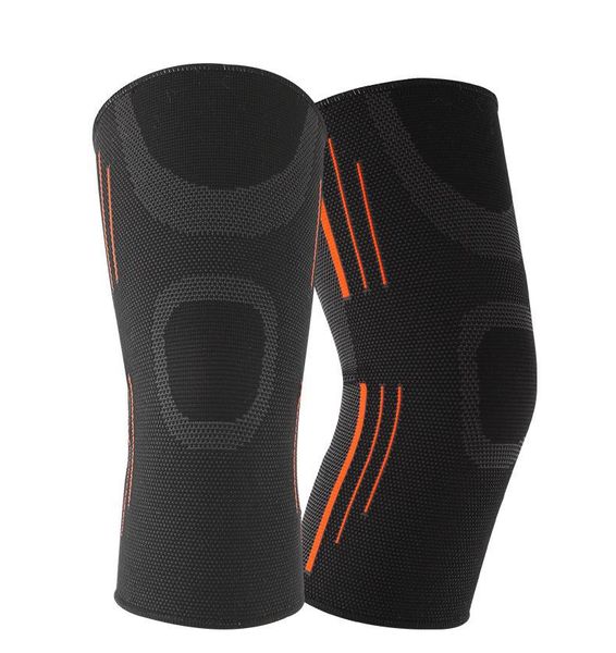 

elbow & knee pads sports leg protective band cycling elastic protector kneelet, Black;gray