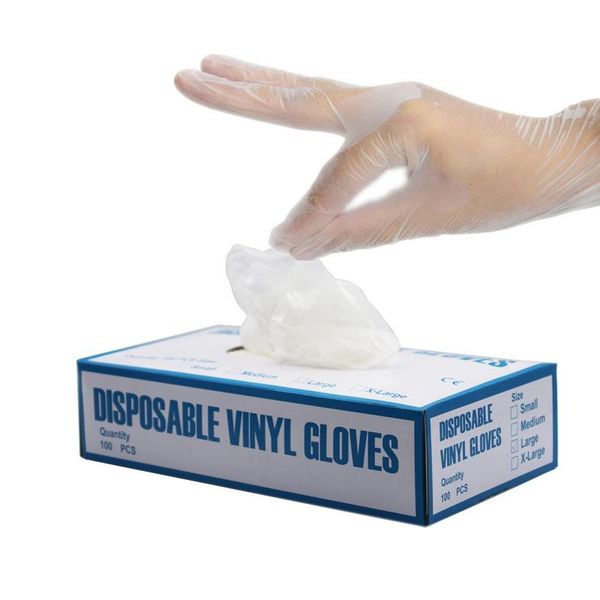 

disposable gloves 100pcs pvc for cleaning cooking restaurant kitchen accessories
