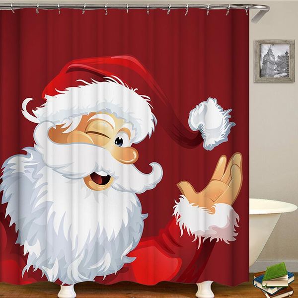 

waterproof christmas curtain for bathroom decor shower drop curtains