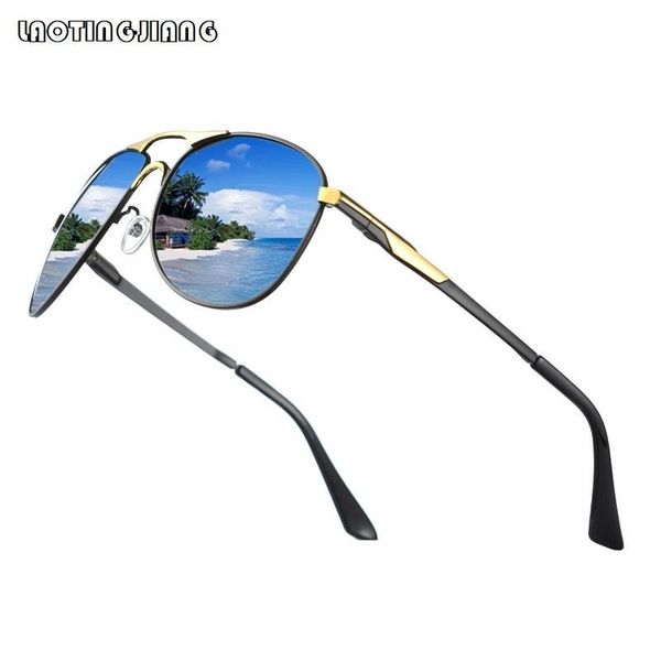 

sunglasses stylish men women designer polarized vintage driving metal sun glasses male pilot goggles for man anti-glare uv400, White;black