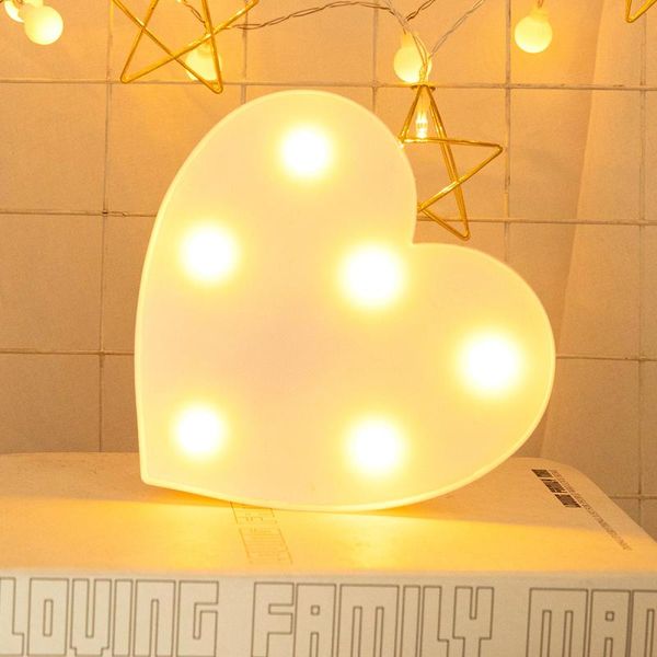 

night lights love modeling lamp light holiday festival wedding decoration bedroom desklighting hanging wall