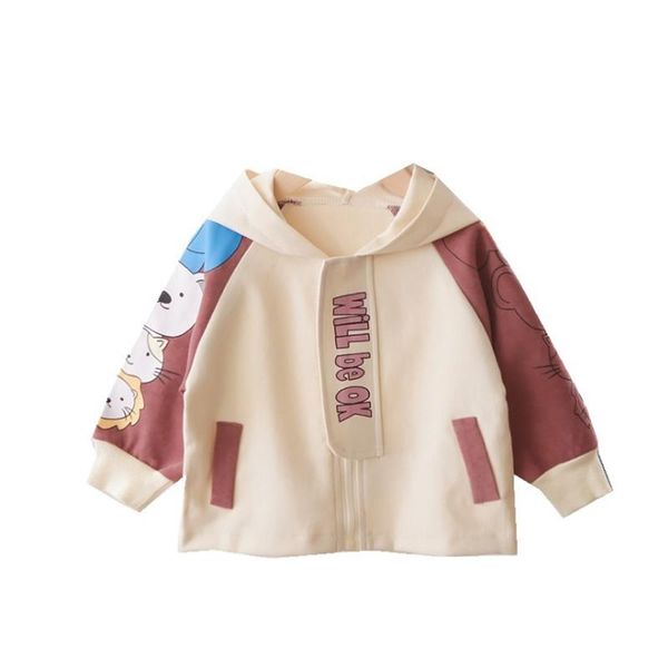 

spring autumn 2020 zipper jackets for boys trench childrens clothing 1-5y hooded cartoons outerwear windbreaker baby kids coats, Blue;gray