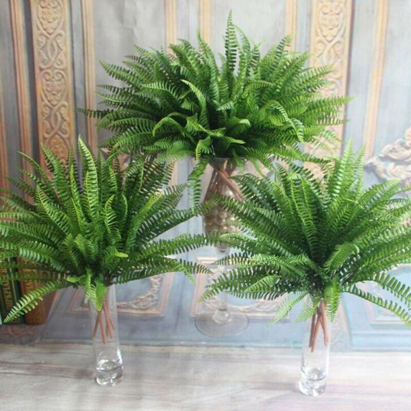 

decorative flowers & wreaths artificial flower leaves plants pretty fake lifelike plastic persian grass fern foliage bush indoor/outdoor