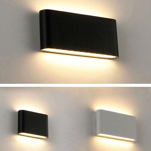 

wall lamp modern 6w/12w led aluminum outdoor ip65 waterproof up down light indoor bedroom corridor porch garden lighting