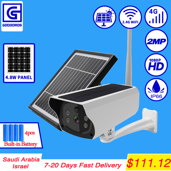

cameras godooros 4g lte fdd gsm camera outdoor waterproof 1080p wireless solar power battery security surveillance ip cctv