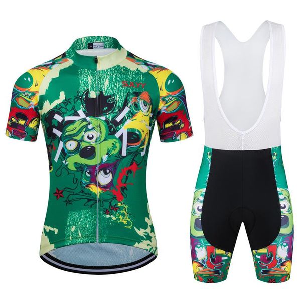

gym clothing 2021 pro team summer cycling jersey men short sleeve pants breathable mtb sportwear bicycle bike skinsuit 9d gel pad, White;black