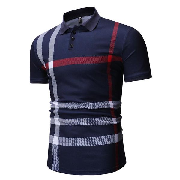 

summer short sleeve shirt men smart casual striped shirts formal puerto rico polos para hombre men's, White;black