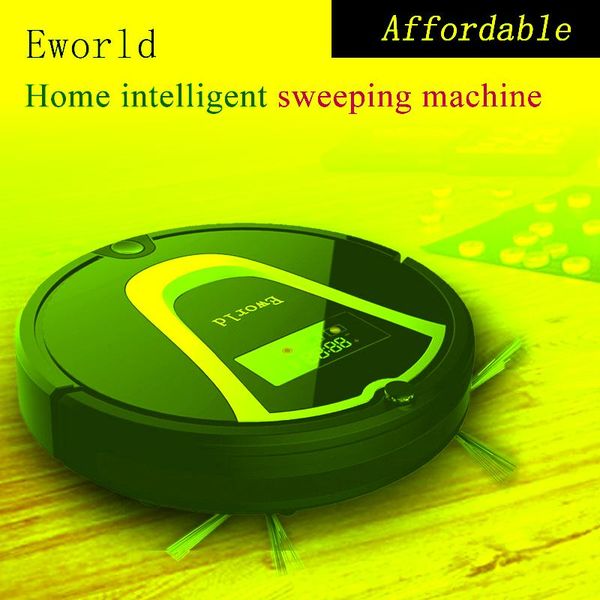 

eworld robot vacuum cleaner with auto recharge,auto-cleaning, anti-fall sensor,cordless cleaning brush cleaners