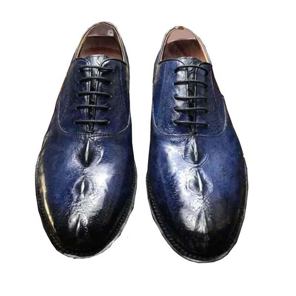 

dress shoes chue arrival men sturgeon skin male leather sole leisure wedding, Black