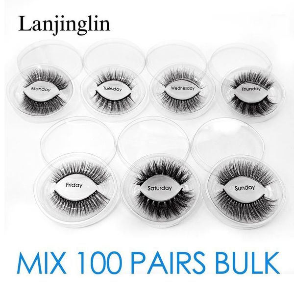 

wholesale 3d mink false eyelashes 20/30/40/50/70/100 pairs fluffy wispy fake lashes natural long makeup lash extension in bulk1