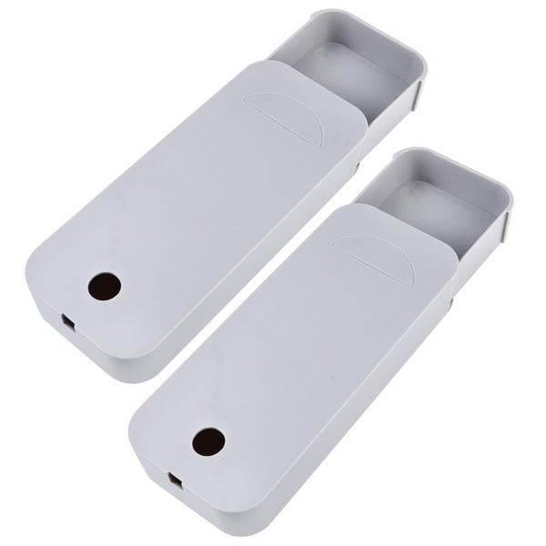 

storage drawers 2 pcs 1 set punch-convenient creative cases ( grey)