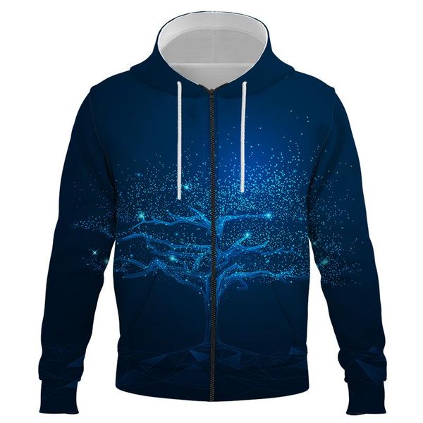 

men's hoodies & sweatshirts 2021 spring and autumn funny fashion men 3d printed hooded zipper harajuku hoody clothing, Black