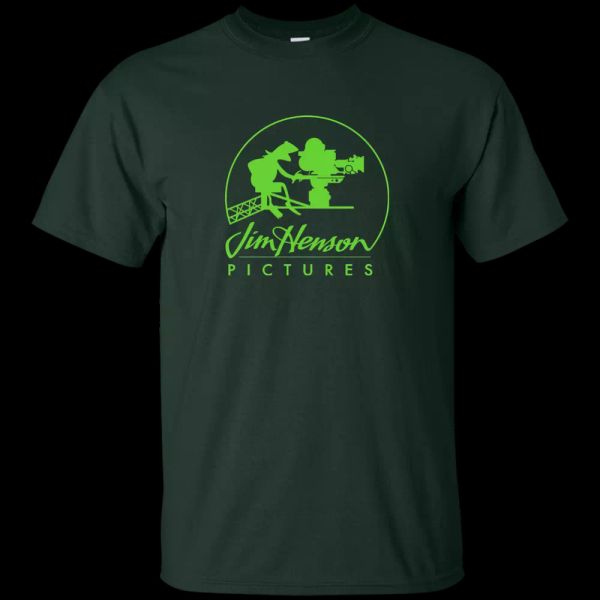 

jim henson pictures logo, kermit the frog t-shirt, White;black