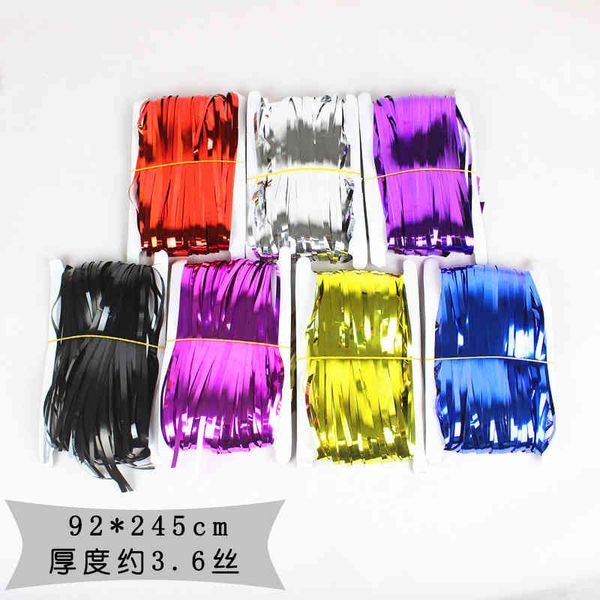 

* 2m 3 silver party stage background decoration 3.6 silk rain curtain