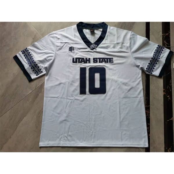 

sjzl rare football jersey men youth women vintage utah state aggies j. love high school jerseys size s-5xl custom any name or number, Black
