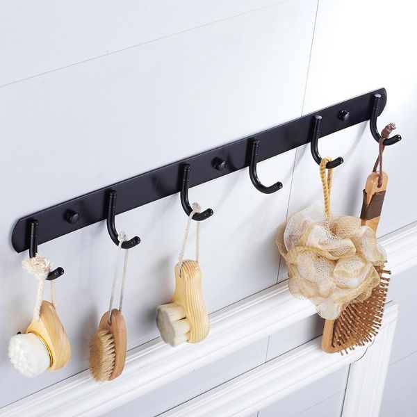 

robe hooks production spray black stainless steel row hook clothes, caps, hooks, kitchens and bathrooms hang towels one by