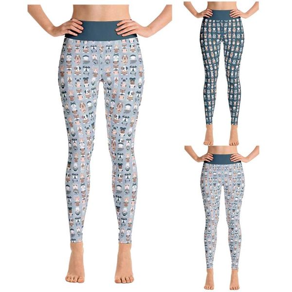 

fashion seamless leggings sport yoga pants women's printed hip lifting exercise push up outfit