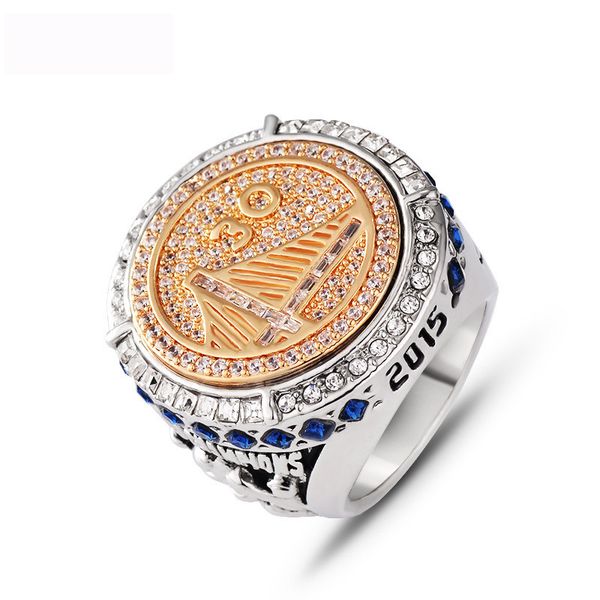 

2015 basketball souvenir association sport world champion two tone rings jewelry championship winner ring jewel fans collection gifts, Silver