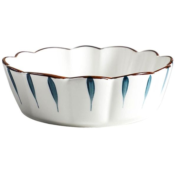 

bowls 1pc 5 inch simple fruit bowl salad ceramic dessert tableware for home