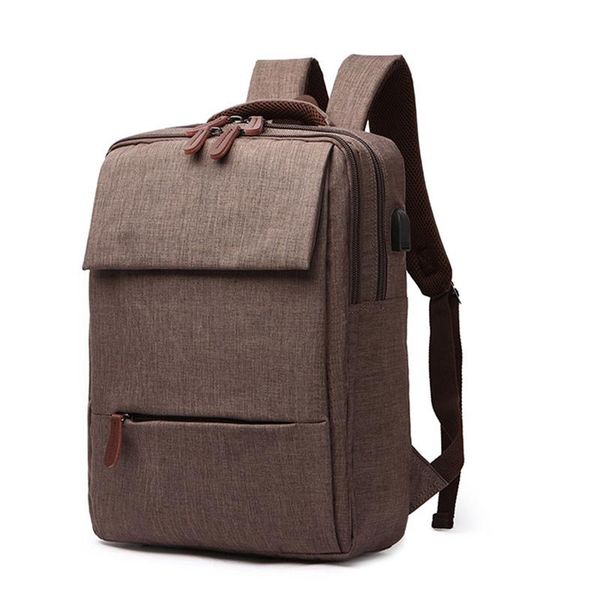 

backpack waterproof men fashion design usb charging bag travel student ms.