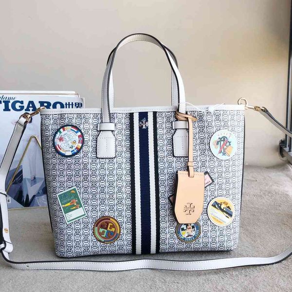 

designer bags 20 new tb badge shopping printed tote bag women s trade channel goods luxury