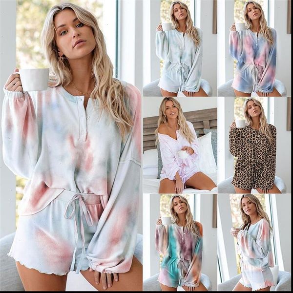 

2pcs printing summer women sleepwear shorts pajama set nightwear home, Black;red