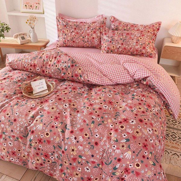 

bedding sets 2021 fashion simple style home 3/4 pcs duvet cover bed flat sheet summer full king single