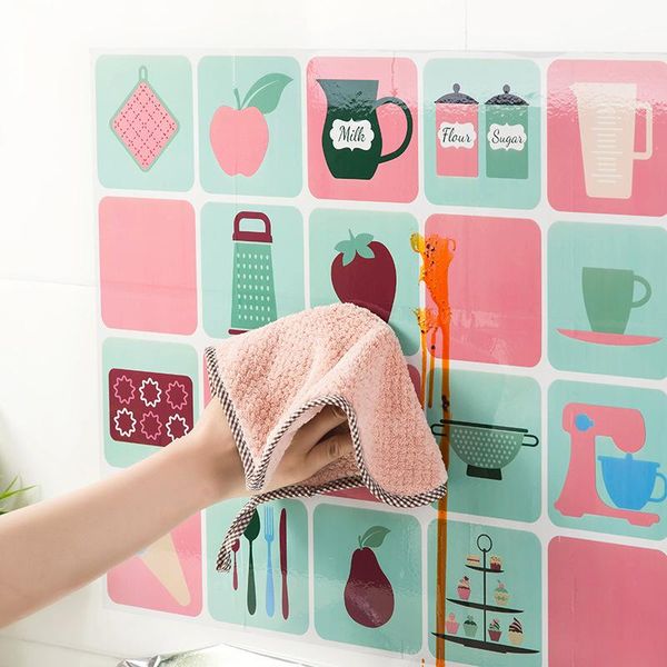 

wall stickers 75cm * 45cm kitchen self adhesive oil proof with high temperature foil