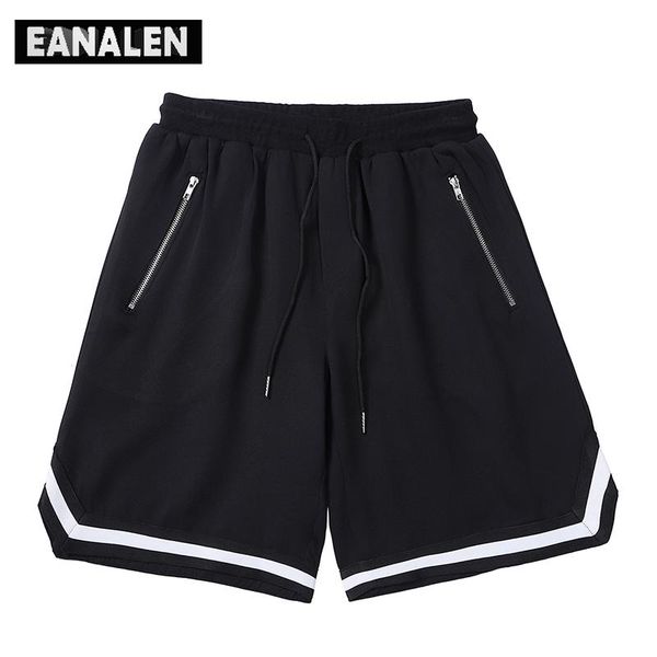 

men's shorts summer solid color sports running basketball fitness casual basic loose harajuku street vintage cotton, White;black