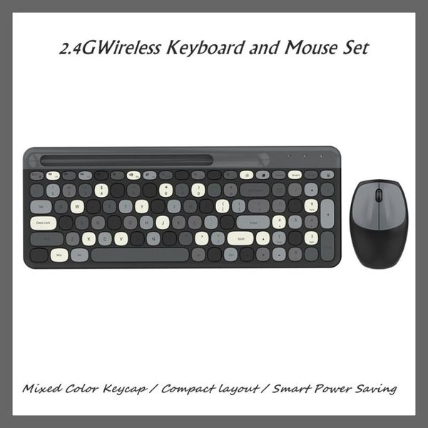 

keyboard mouse combos mofii 888 100 key slim portable 2.4g wireless and set ,desknotebook for home office
