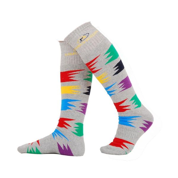 

sports socks winter kids thermal ski cotton snowboard skiing camping hiking thermosocks high quality, Black