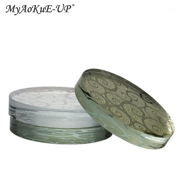 

glass pads glue adhesive pallet round shape eyelash extension false make up tool1