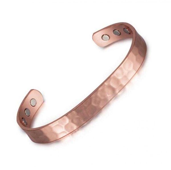 Einstellbare magnetische Therapie Anti-Müdigkeit Welle rotes Kupfer magnetisches Armband für Männer Schmuck Q0719