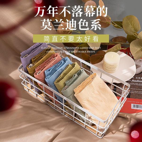 

women's cotton panties female lace edge breathable briefs underwear women crotch lingerie intimates, Black;pink