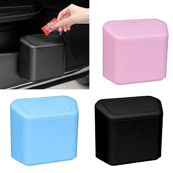 

hanging car trash can vehicle garbage dust case storage box square pressing type other interior accessories