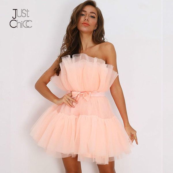

casual dresses justchicc summer chiffon ball gown dress women 2021 tunic bow tie quinceanera mini elegant off shoulder party female, Black;gray