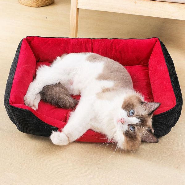 

kennels & pens pet bed large dog beds soft cat cushion waterproof bottom small sofa warm house for dogs cats