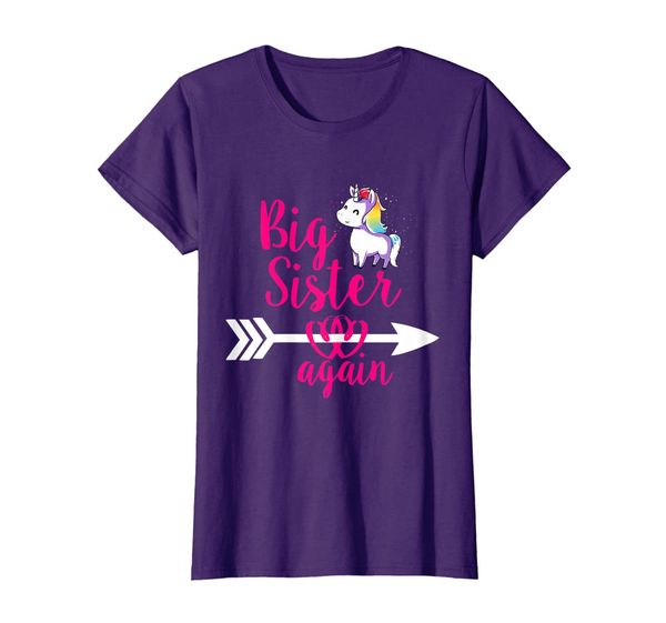 

big sister again sibling older daughter gift t-shirt, White;black