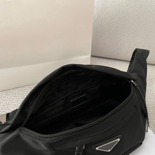

retro womens fashion nylon waist bag men casual belt bags zipper chest fanny pack mens black bumbag leather crossbody sport fannypacks for w