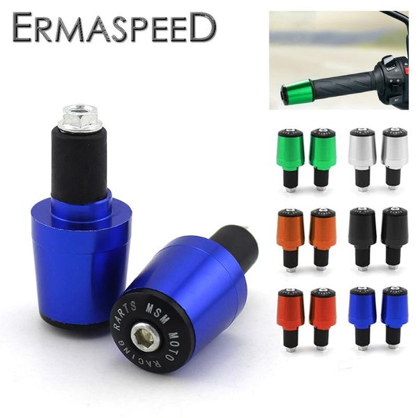 

handlebars motorcycle 7/8'' handle bar ends grip aluminum handlebar grips cap anti vibration slider plug dirt bike motocross acces