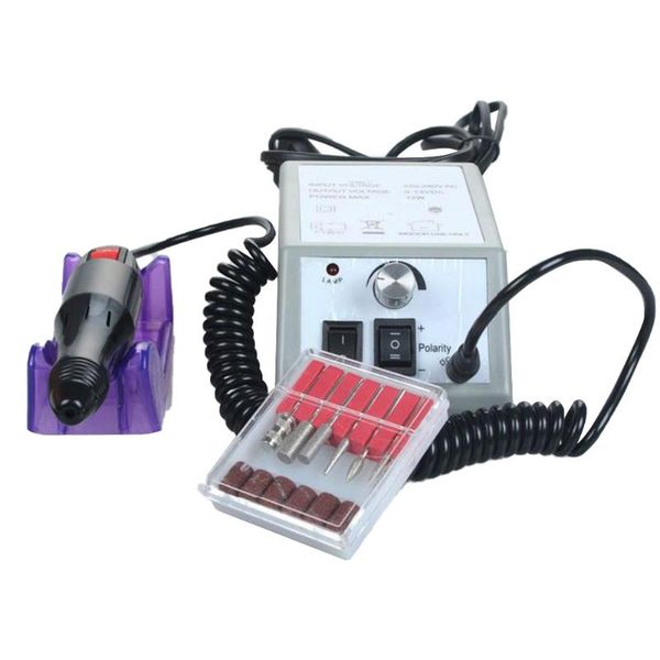 

electric nail drill files machine manicure and pedicure set with bits sanding bands for women girl us plug & accessories
