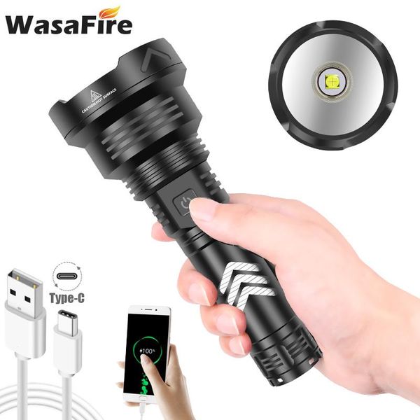 

powerful led usb rechargeable tactical lantern portable waterproof zoom torch by 18650/26650 battery lanterns