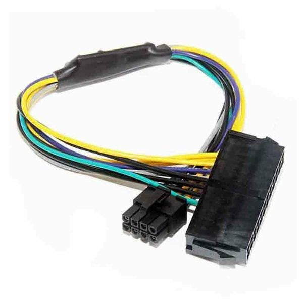 

24pin female to motherboard 8pin male for optiplex 3020 7020 9020 t1700 server adapter power cable cord 30cm computer cables & connecto conn