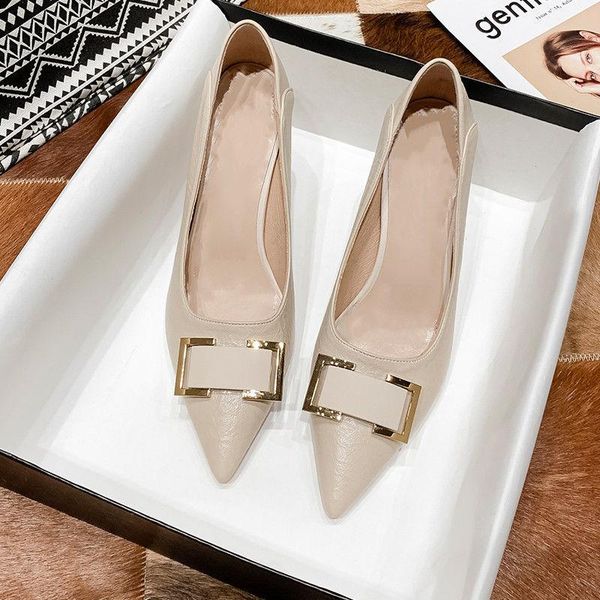 

dress shoes mghy pumps 35-40 size,5,7cm heel,soft leather office with high heel and fine fashion pointed ladies 056, Black