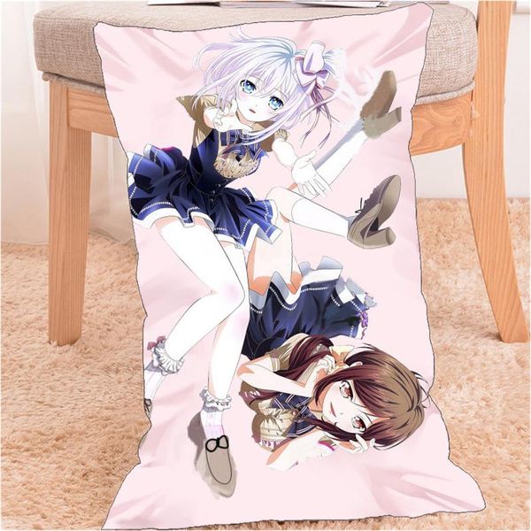 

pillow case hand shakers akutagawa koyori houjou riri anime dakimakura cover