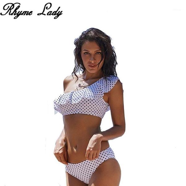 

women's swimwear rhyme lady arrivals 2021 brazilian bikini bathing suit female two pieces beachwear woman one shoulder biquini, White;black